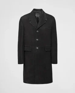 Hombre Prada ROPA DE PIEL^Abrigo De Ante