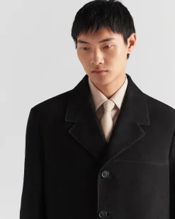 Hombre Prada ROPA DE PIEL^Abrigo De Ante