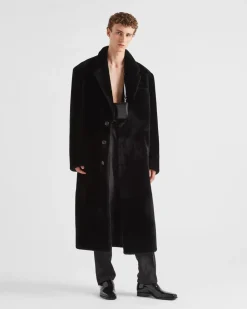Hombre Prada ROPA DE PIEL^Abrigo De Borreguillo