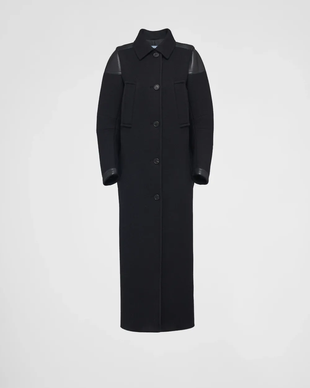 Mujer Prada CHAQUETAS Y ABRIGOS^Abrigo De Botonadura Simple De Paño Y Piel