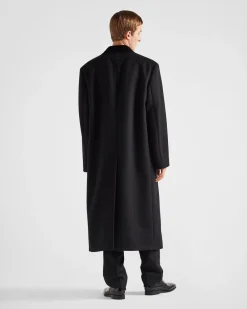 Hombre Prada CHAQUETAS Y ABRIGOS^Abrigo De Cachemir De Botonadura Doble