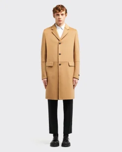 Hombre Prada CHAQUETAS Y ABRIGOS^Abrigo De Lana Y Angora