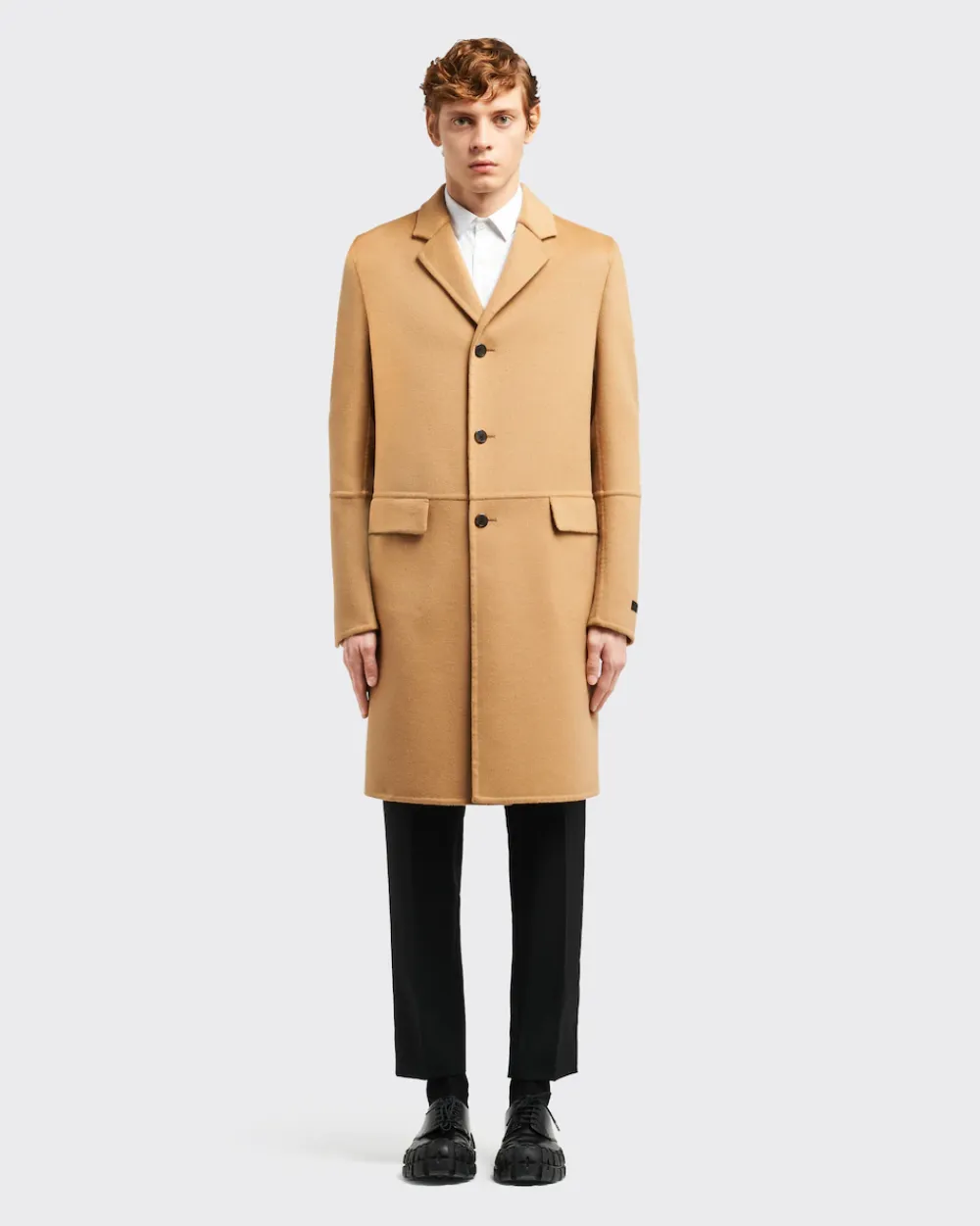 Hombre Prada CHAQUETAS Y ABRIGOS^Abrigo De Lana Y Angora