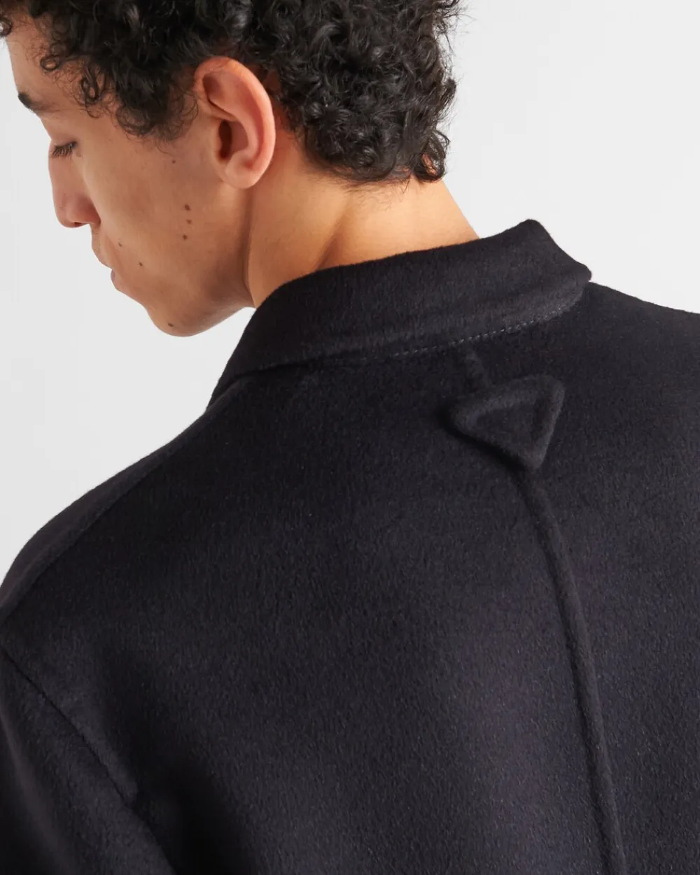 Hombre Prada CHAQUETAS Y ABRIGOS^Abrigo De Mezcla De Lana Con Cruzado Simple