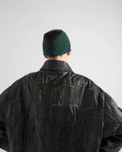 Mujer Prada ROPA DE PIEL^Abrigo De Patchwork De Napa
