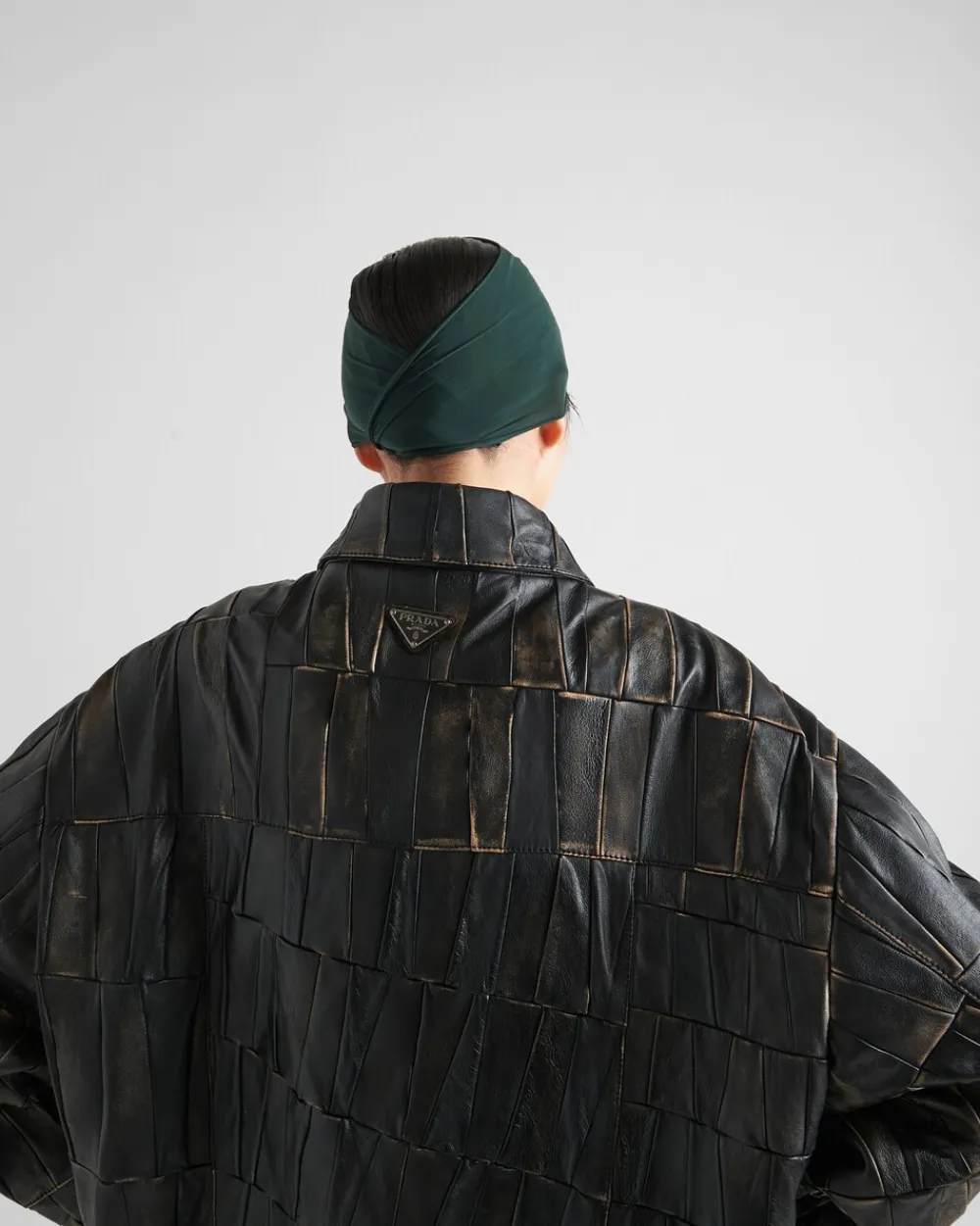 Mujer Prada ROPA DE PIEL^Abrigo De Patchwork De Napa
