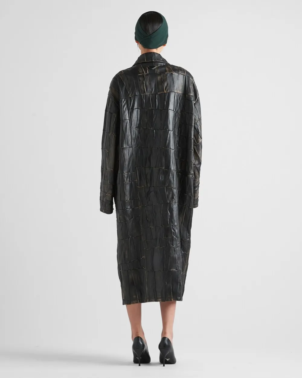Mujer Prada ROPA DE PIEL^Abrigo De Patchwork De Napa