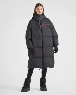 Mujer Prada ROPA^Abrigo De Plumón Extragrande De Re-nylon Técnico