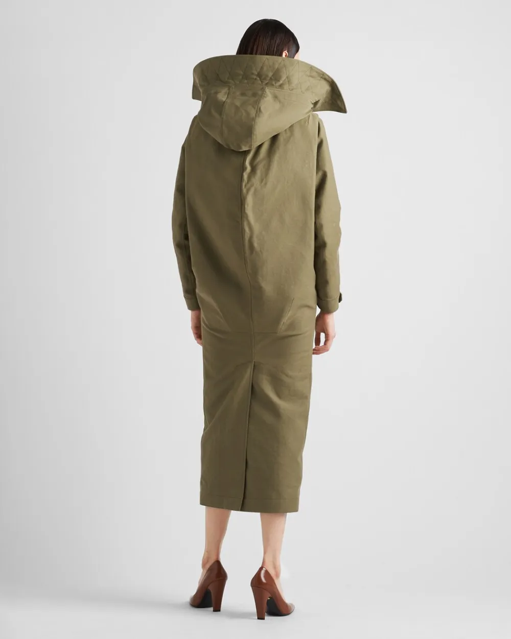 Mujer Prada CHAQUETAS Y ABRIGOS^Abrigo De Satén Y Algodón