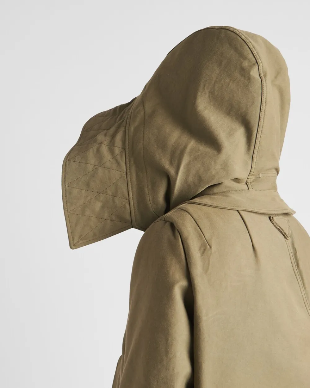 Mujer Prada CHAQUETAS Y ABRIGOS^Abrigo De Satén Y Algodón