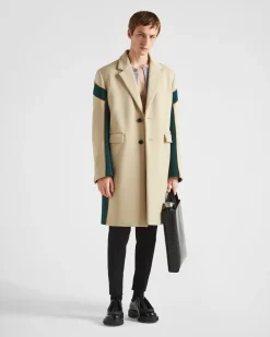 Hombre Prada CHAQUETAS Y ABRIGOS^Abrigo De Tejido Técnico