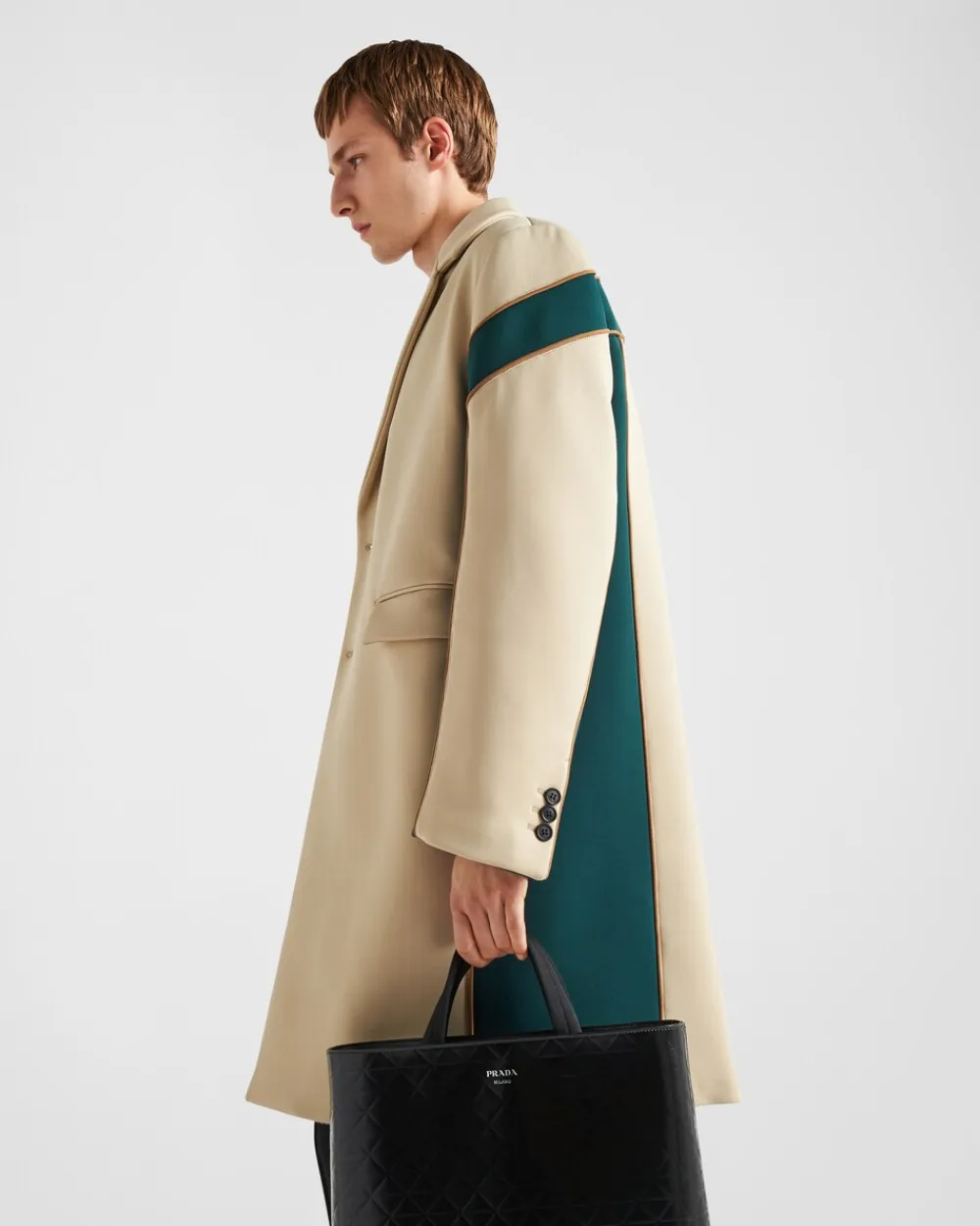 Hombre Prada CHAQUETAS Y ABRIGOS^Abrigo De Tejido Técnico