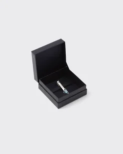 Hombre Prada JOYAS DE PLATA^Alfiler De Corbata En Plata De Ley Con Piedra Dura
