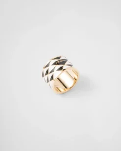 Mujer Prada JOYAS DE FANTASÍA^Anillo De Metal Esmaltado