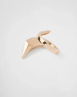 Mujer/Hombre Prada COLECCIÓN DE JOYERÍA ELEGANTE|COLECCIÓN DE JOYERÍA ELEGANTE^Anillo Eternal Gold De Oro Amarillo