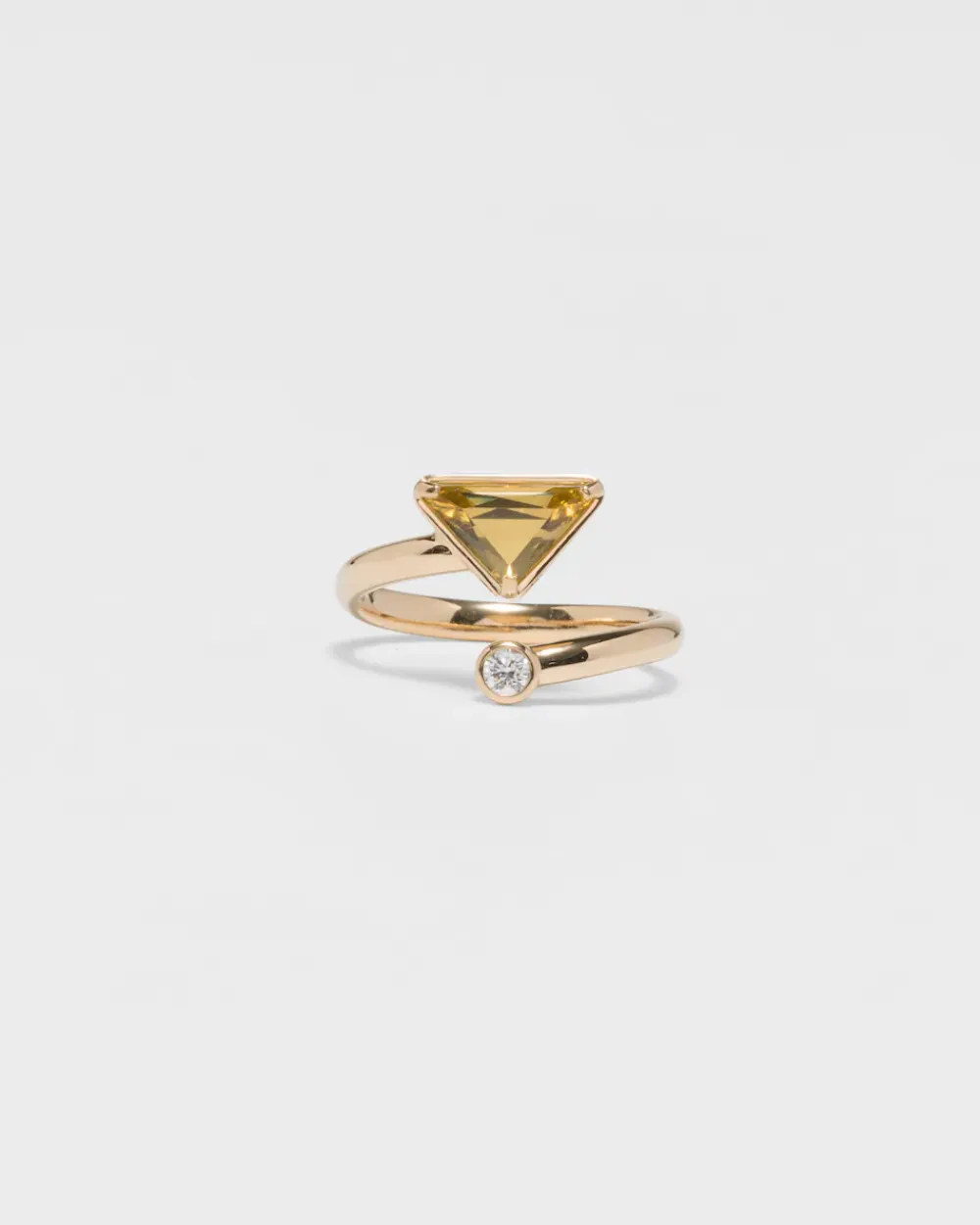 Mujer Prada COLECCIÓN DE JOYERÍA ELEGANTE^Anillo Eternal Gold: Oro, Diamante Y Cuarzo