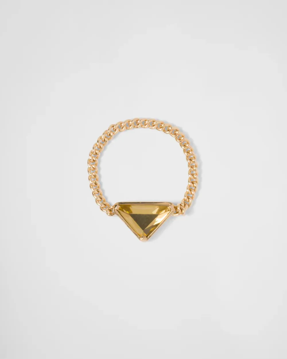 Mujer Prada COLECCIÓN DE JOYERÍA ELEGANTE^Anillo Eternal Gold: Oro Y Cuarzo Verde