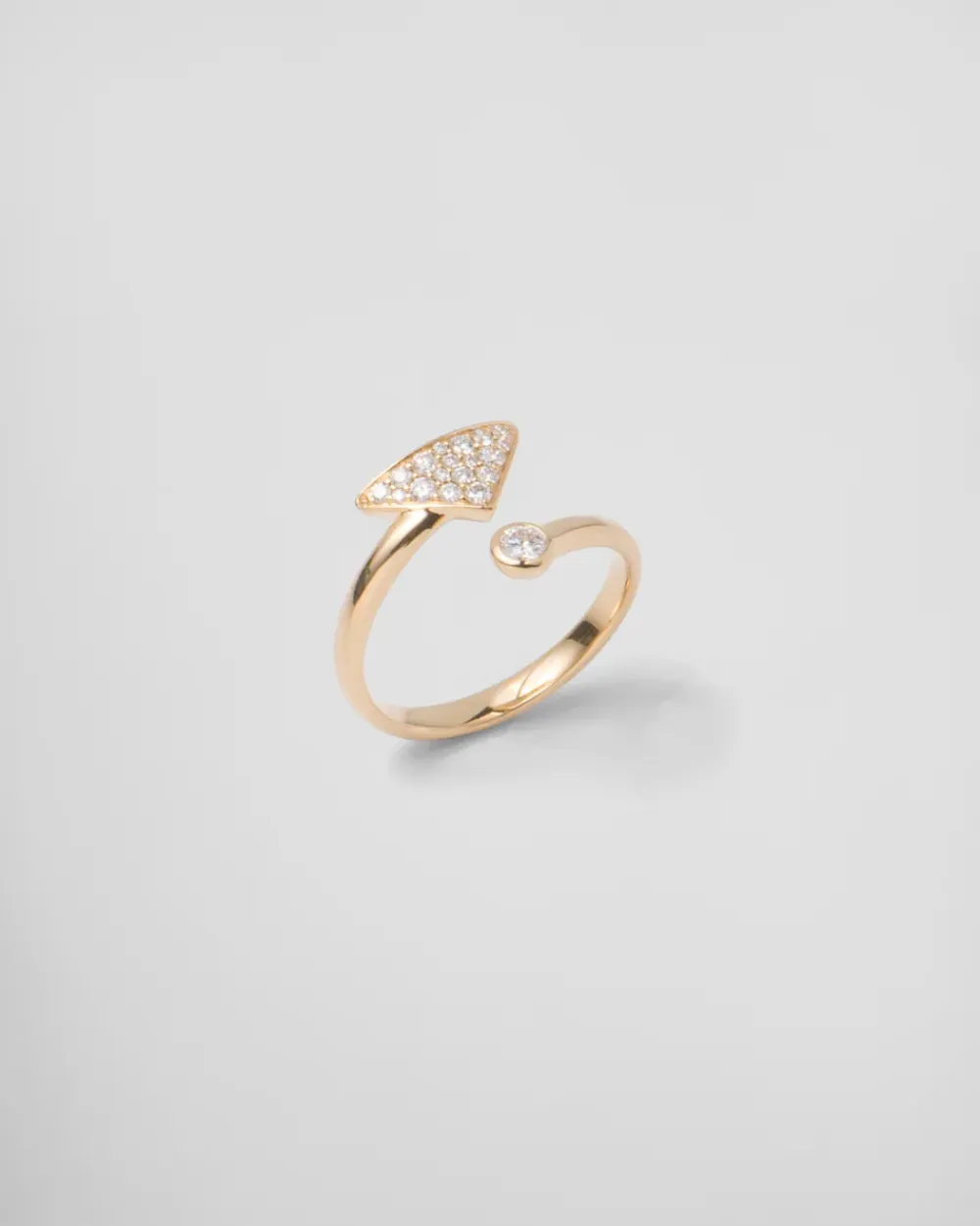 Mujer Prada COLECCIÓN DE JOYERÍA ELEGANTE^Anillo Tú Y Yo Eternal Gold: Oro Y Diamantes