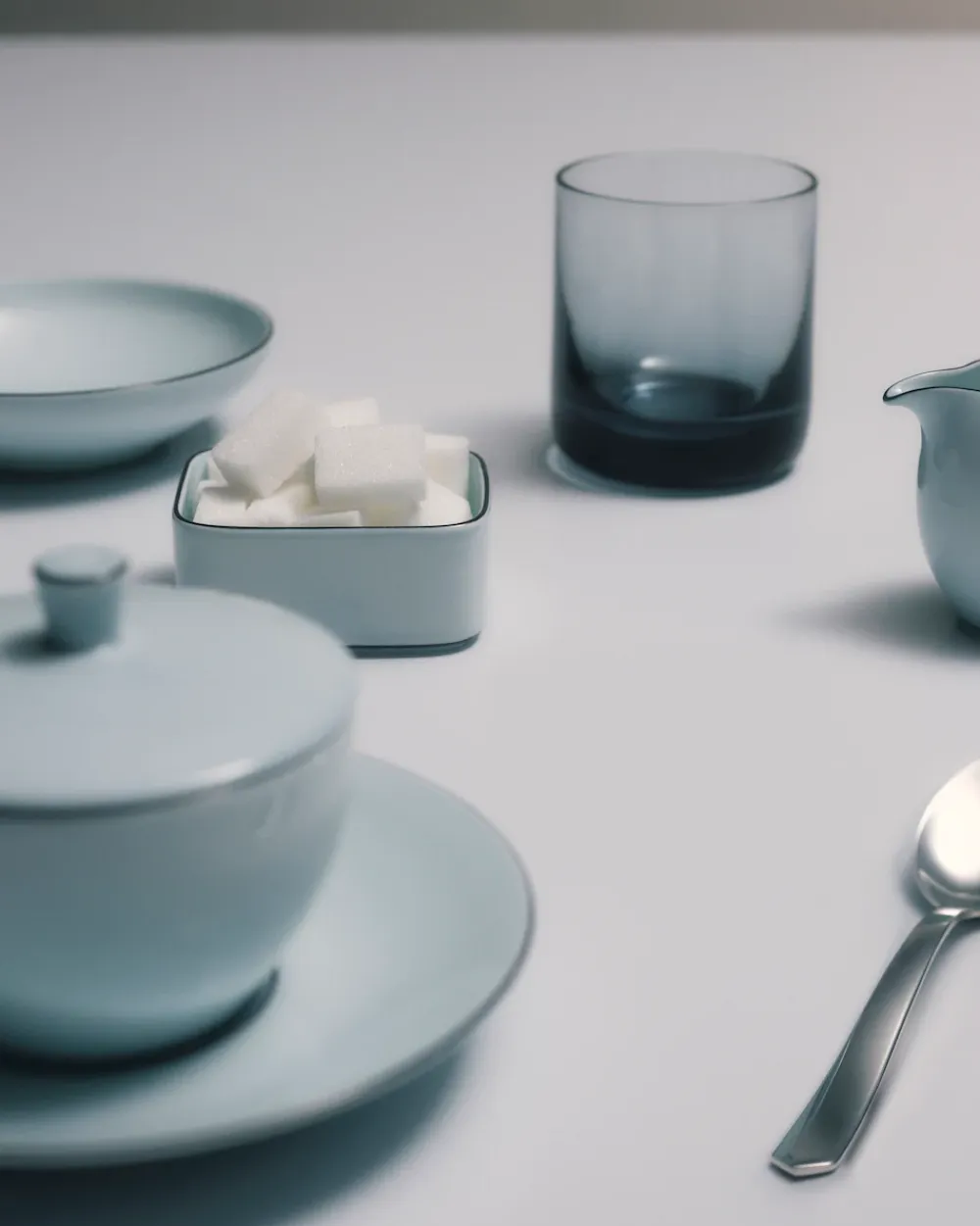 Prada TÉ Y CAFÉ^Azucarero De Porcelana - Celadon