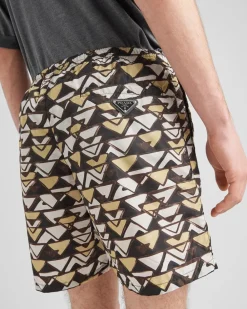 Prada COLECCIÓN MASCULINA^Bañador De Re-nylon Estampado