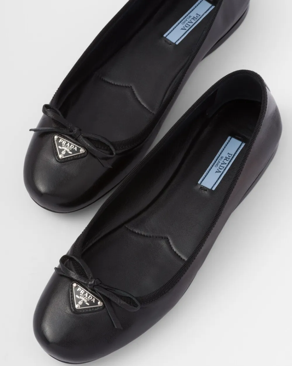 Mujer Prada ZAPATOS DE SALÓN Y BAILARINAS^Bailarinas De Piel De Napa