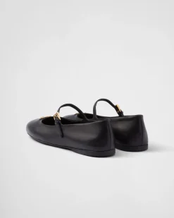 Mujer Prada ZAPATOS DE SALÓN Y BAILARINAS^Bailarinas De Piel De Napa
