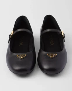 Mujer Prada ZAPATOS DE SALÓN Y BAILARINAS^Bailarinas De Piel De Napa