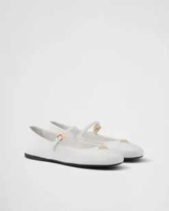 Mujer Prada ZAPATOS DE SALÓN Y BAILARINAS^Bailarinas De Piel De Napa