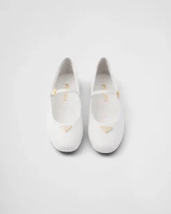 Mujer Prada ZAPATOS DE SALÓN Y BAILARINAS^Bailarinas De Piel De Napa