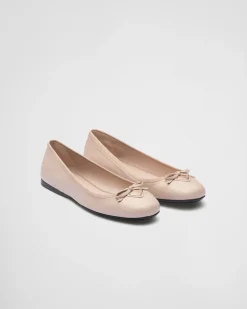 Mujer Prada ZAPATOS DE SALÓN Y BAILARINAS^Bailarinas De Piel De Napa