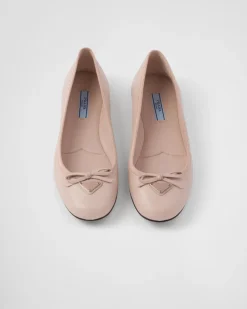 Mujer Prada ZAPATOS DE SALÓN Y BAILARINAS^Bailarinas De Piel De Napa