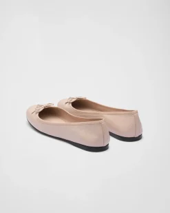 Mujer Prada ZAPATOS DE SALÓN Y BAILARINAS^Bailarinas De Piel De Napa