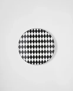 Prada PLATOS Y BOLES^Bajoplato De Porcelana - Checkerboard