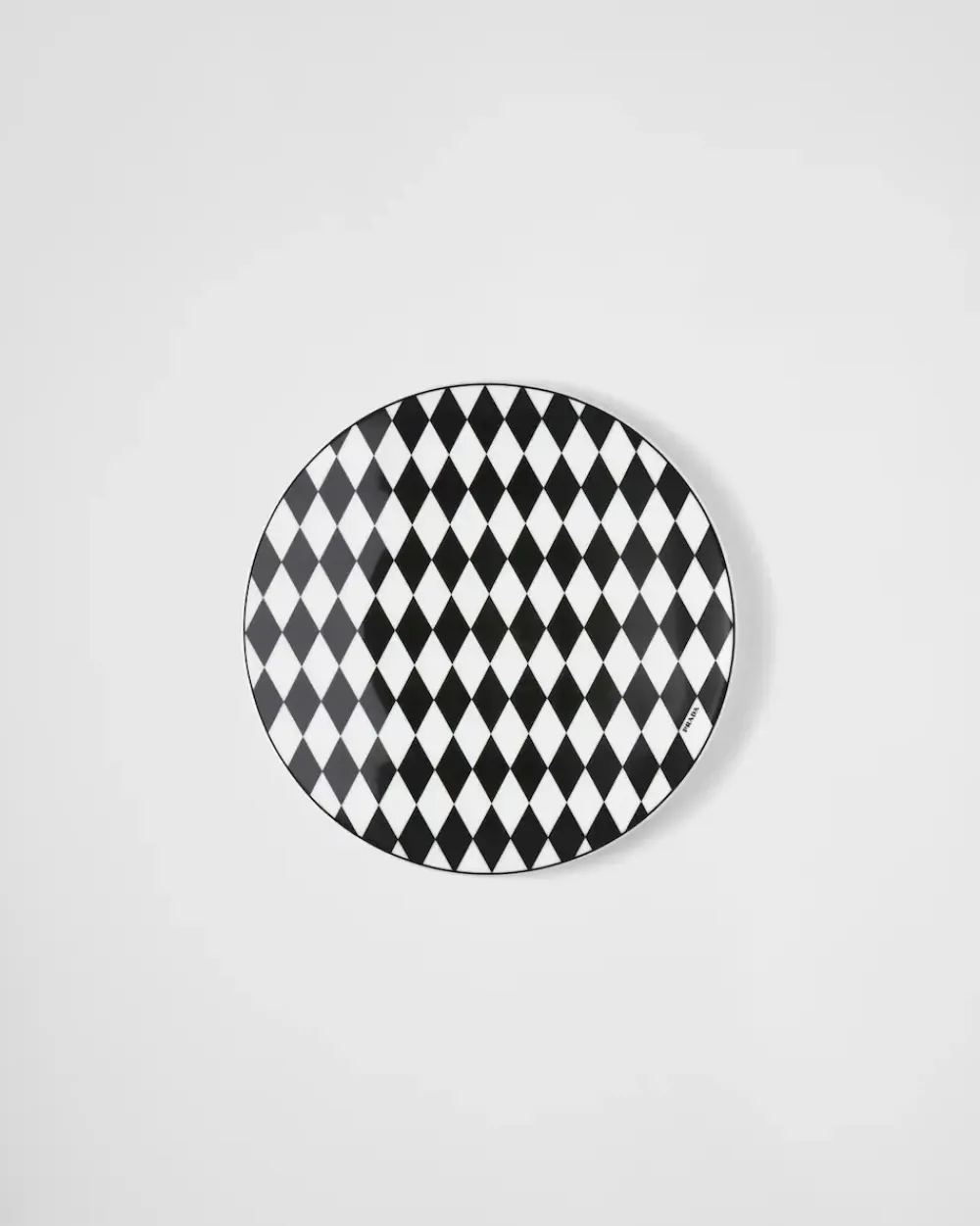 Prada PLATOS Y BOLES^Bajoplato De Porcelana - Checkerboard