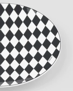 Prada PLATOS Y BOLES^Bajoplato De Porcelana - Checkerboard