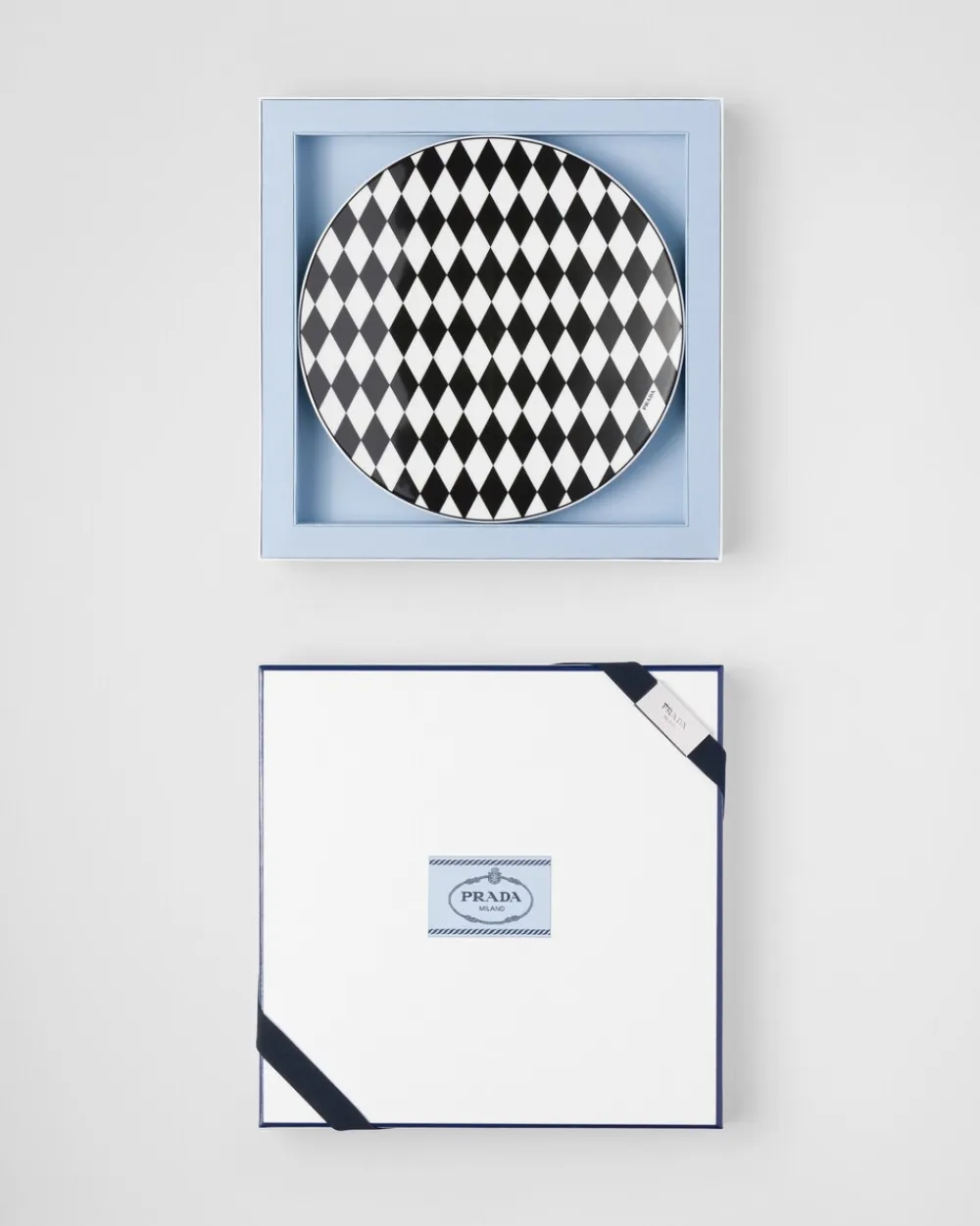 Prada PLATOS Y BOLES^Bajoplato De Porcelana - Checkerboard