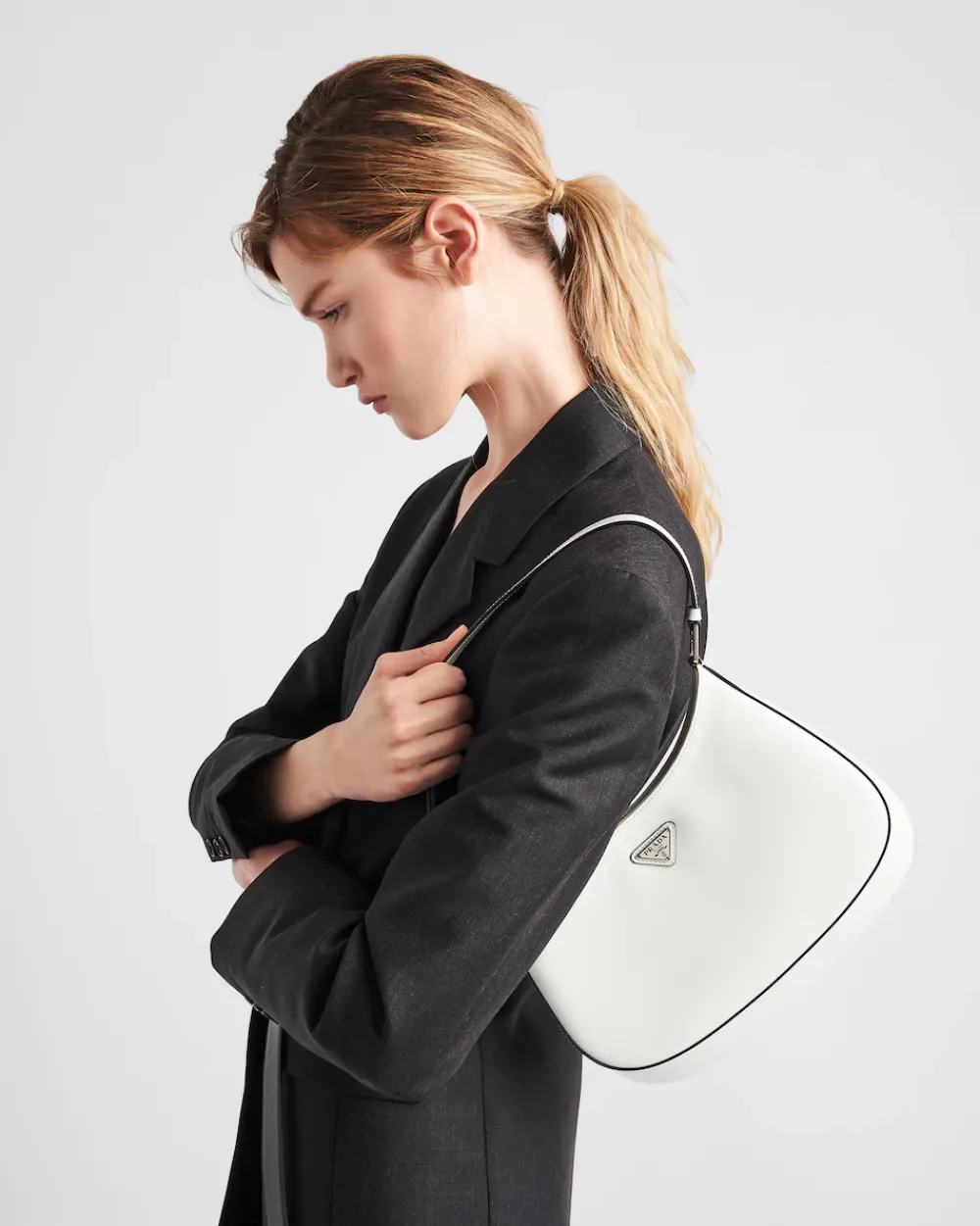 Prada PRADA CLEO^Bandolera De Piel Cepillada Cleo