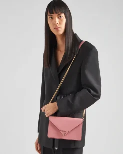 Mujer Prada BOLSOS DE HOMBRO|BOLSOS DE HOMBRO^Bandolera De Piel Saffiano