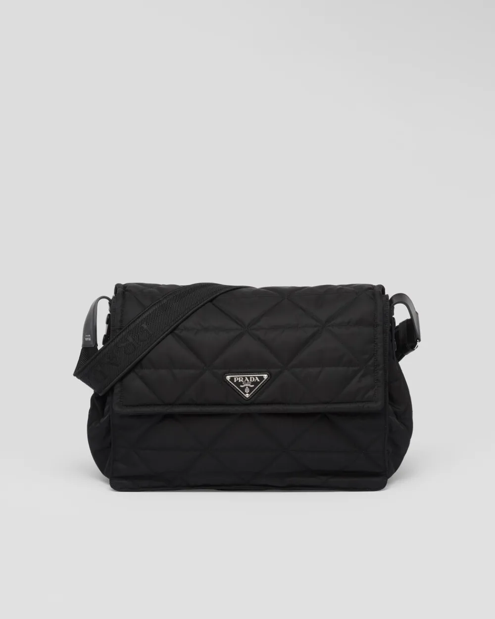 Hombre Prada COLECCIÓN MASCULINA|BOLSOS MENSAJEROS^Bandolera De Re-nylon Con Pespuntes