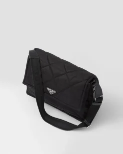 Hombre Prada COLECCIÓN MASCULINA|BOLSOS MENSAJEROS^Bandolera De Re-nylon Con Pespuntes