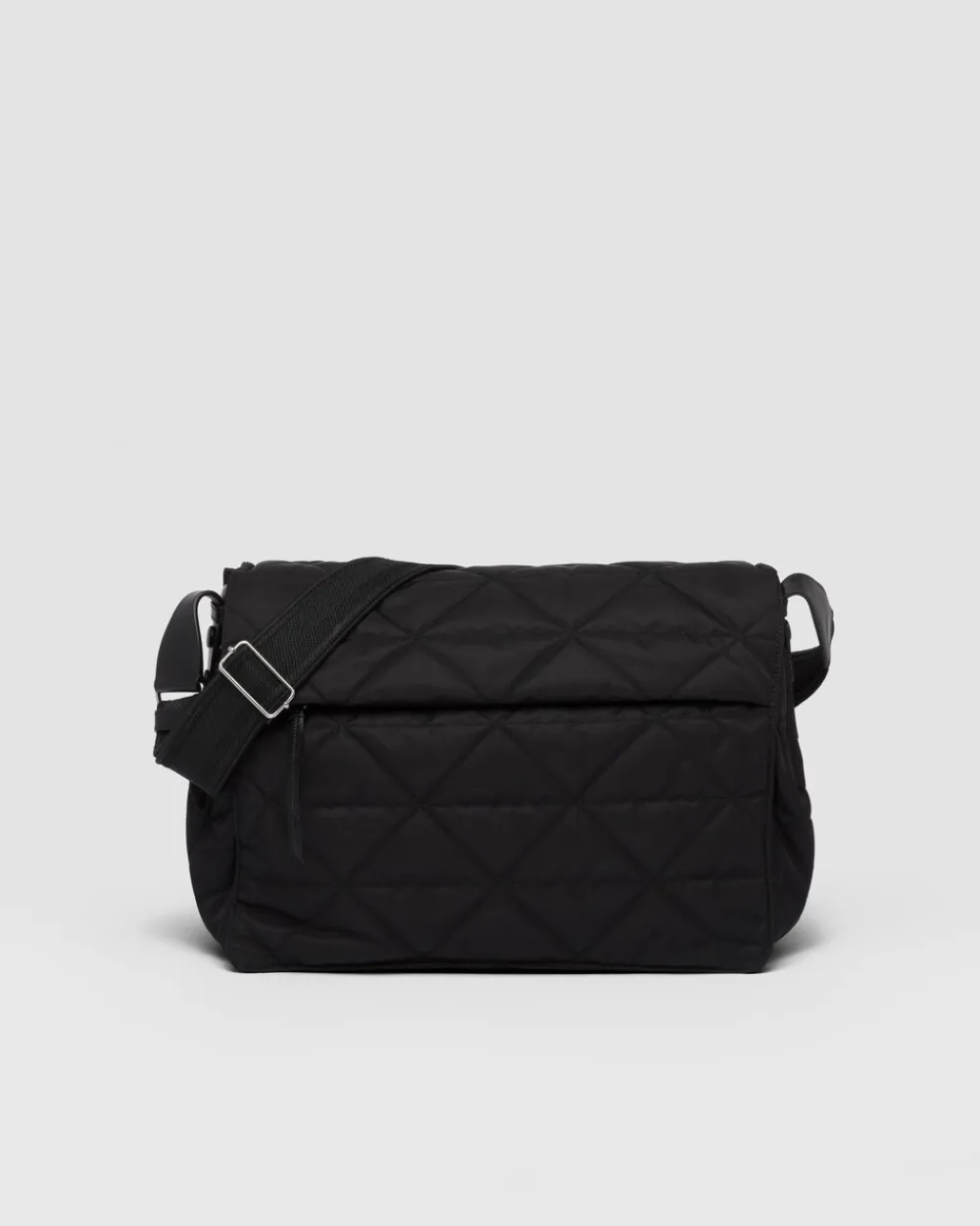 Hombre Prada COLECCIÓN MASCULINA|BOLSOS MENSAJEROS^Bandolera De Re-nylon Con Pespuntes