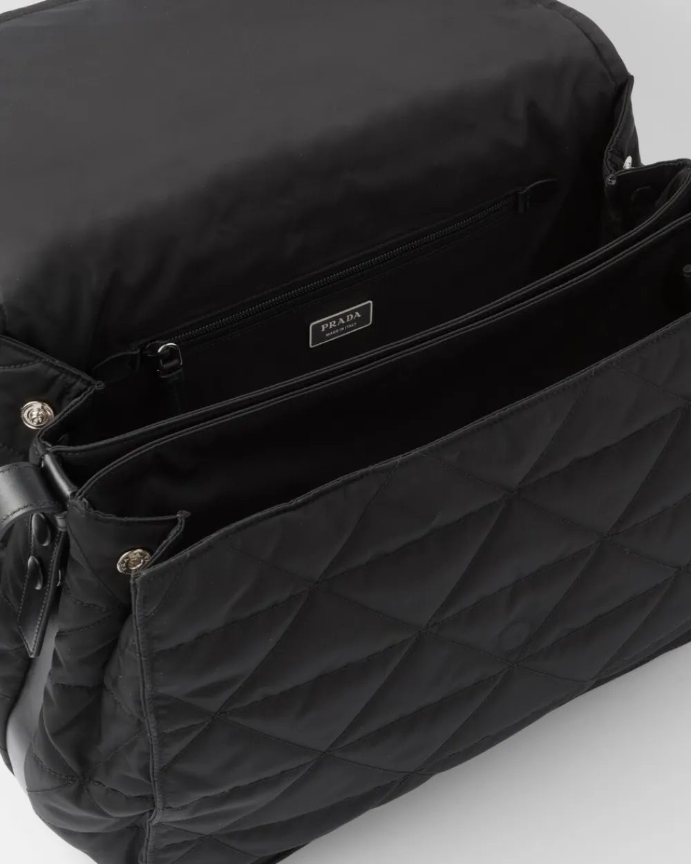 Hombre Prada COLECCIÓN MASCULINA|BOLSOS MENSAJEROS^Bandolera De Re-nylon Con Pespuntes