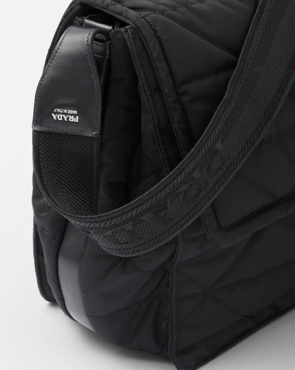 Hombre Prada COLECCIÓN MASCULINA|BOLSOS MENSAJEROS^Bandolera De Re-nylon Con Pespuntes