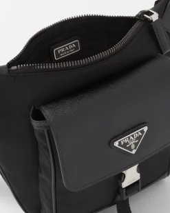 Hombre Prada BOLSOS MENSAJEROS^Bandolera De Re-nylon Y Piel Saffiano