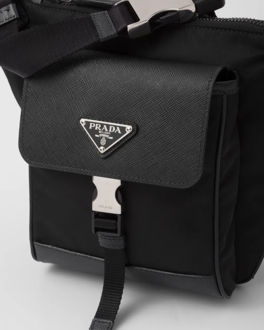 Hombre Prada BOLSOS MENSAJEROS^Bandolera De Re-nylon Y Piel Saffiano