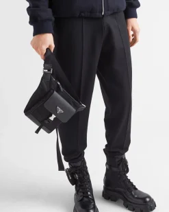 Hombre Prada BOLSOS MENSAJEROS^Bandolera De Re-nylon Y Piel Saffiano