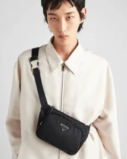 Hombre Prada COLECCIÓN MASCULINA|BOLSOS MENSAJEROS^Bandolera De Re-nylon Y Piel Saffiano