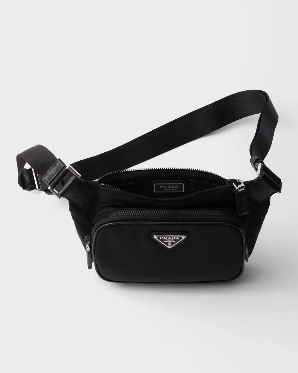 Hombre Prada COLECCIÓN MASCULINA|BOLSOS MENSAJEROS^Bandolera De Re-nylon Y Piel Saffiano