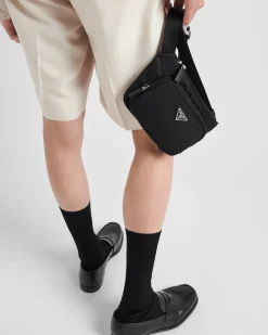 Hombre Prada COLECCIÓN MASCULINA|BOLSOS MENSAJEROS^Bandolera De Re-nylon Y Piel Saffiano