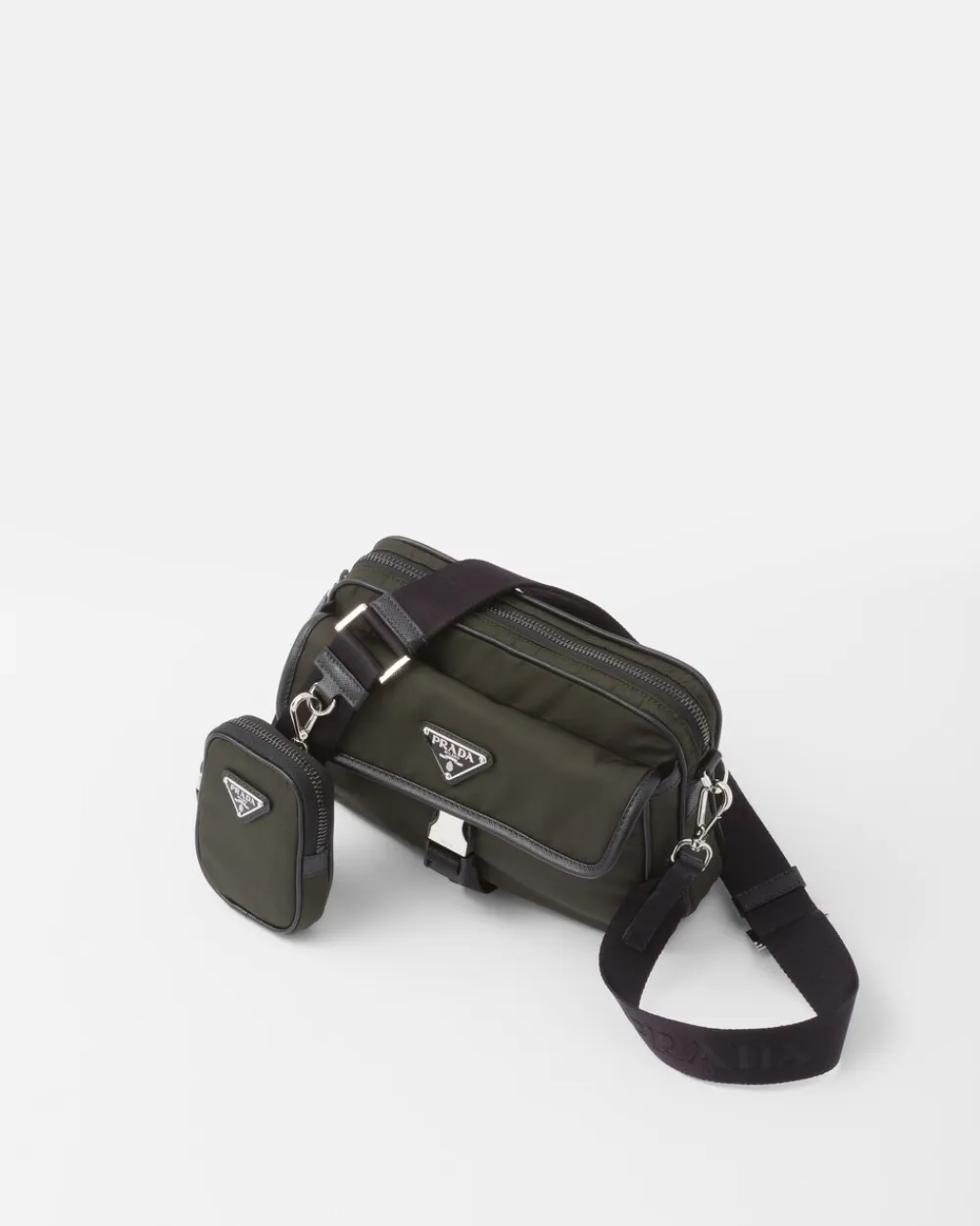 Hombre Prada COLECCIÓN MASCULINA|BOLSOS MENSAJEROS^Bandolera De Re-nylon Y Piel Saffiano
